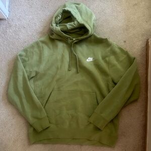 Nike olive green hoodie